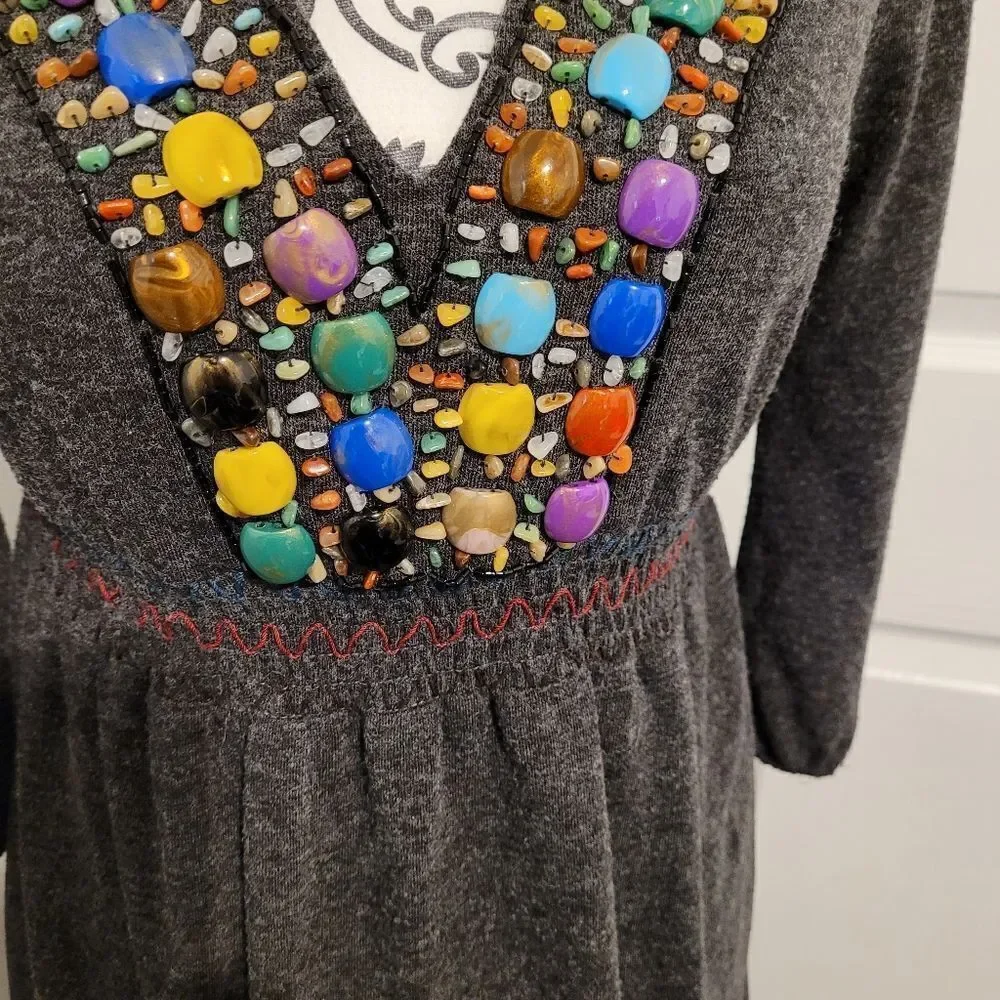 ‎Yahada boho stone dress